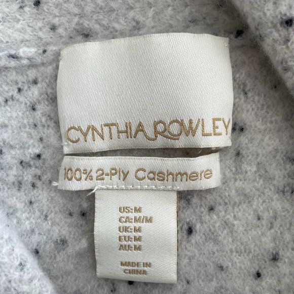 Cynthia Rowley 2 Ply Cashmere Sweater Size Medium - Picture 4 of 4